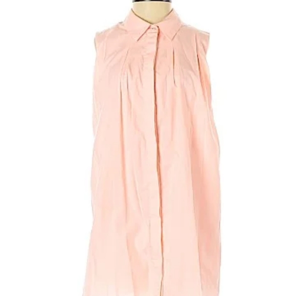 JOA cotton sleeveless shirt dress - Picture 1 of 8